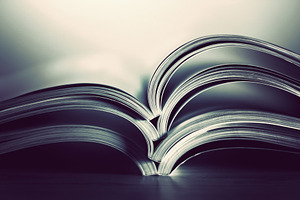 Stack of magazines