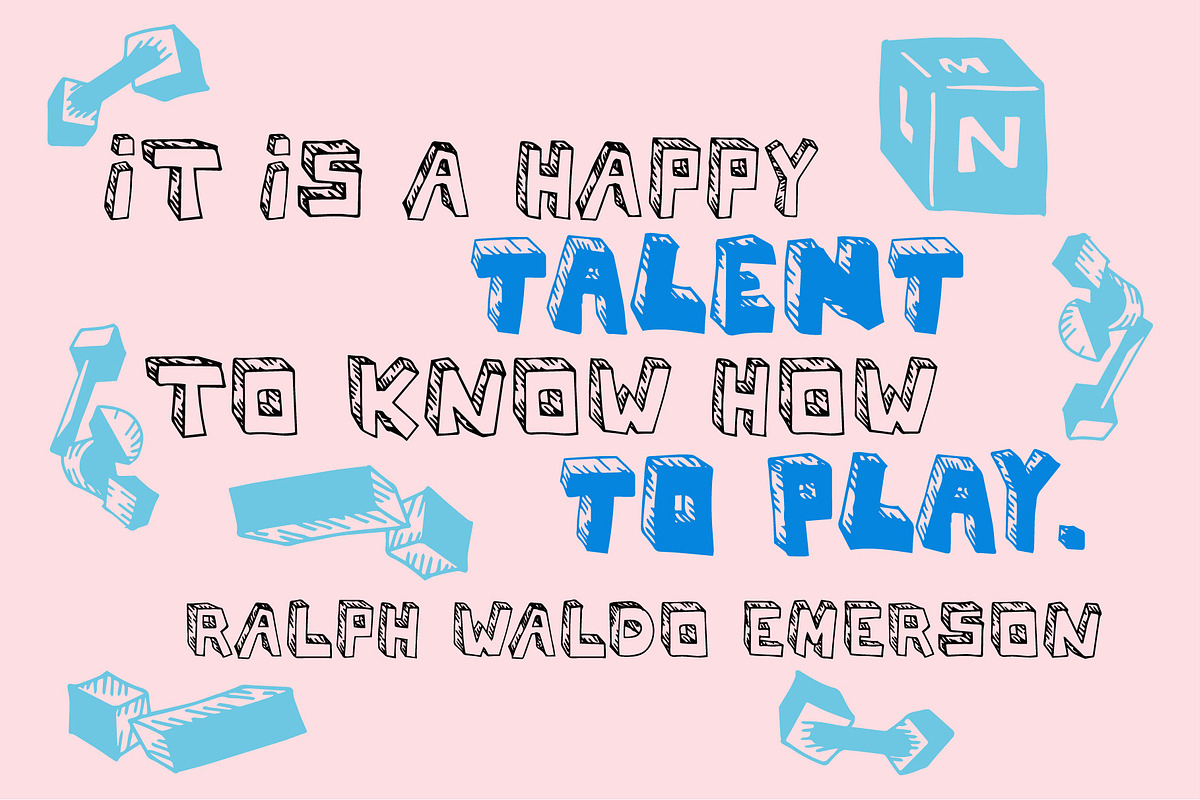 Casual Blocks Font, a Font by M.C. Iglesias (Photo 6 of 6)