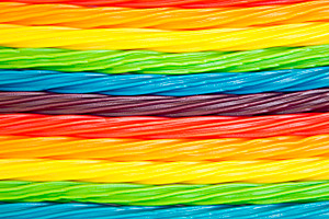 colorful twisted licorice candy