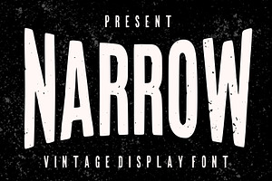 Narrow – Vintage Display Font, a Sans Serif Font by Fourteen Letter