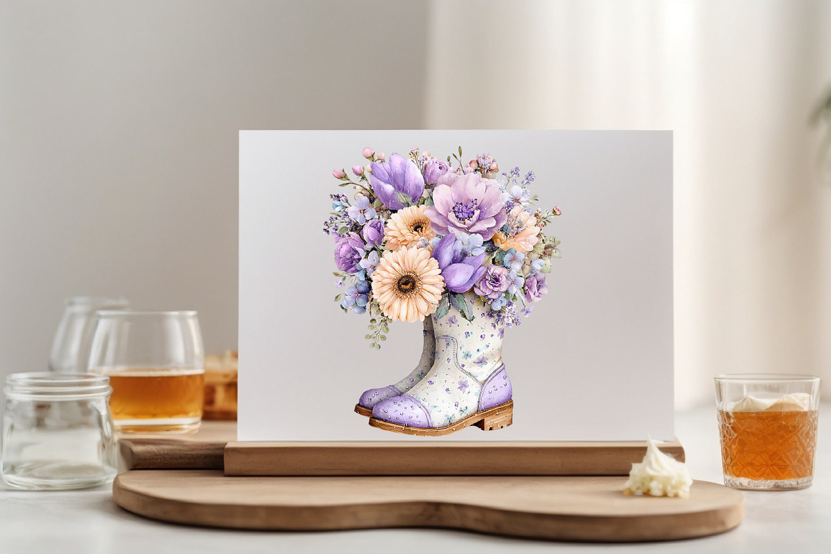 Spring Flowers Sublimation Clipart, an Illustration by SVGArt (Photo 5 of 9)