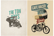 6 vintage motorcycle posters, a Graphic by Liviu (Thumbnail 3 of 4)