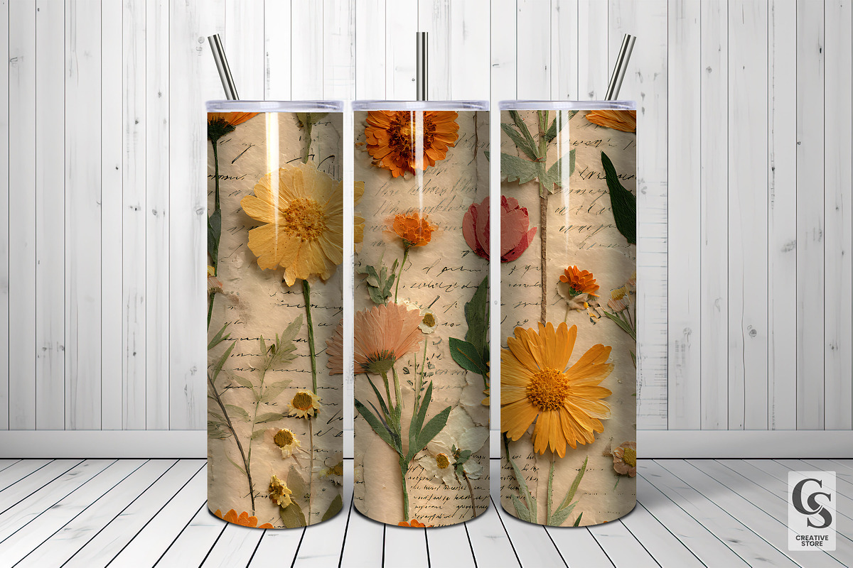 Vintage Scrapbook Flowers Pattern, a Pattern Graphic by Creative Store (Photo 5 of 5)