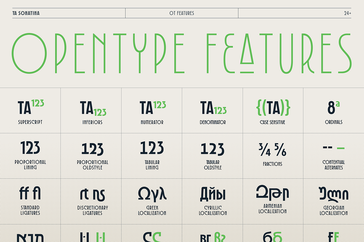 TA Sonatina, a Sans Serif Font by TAFT Foundry (Photo 14 of 15)