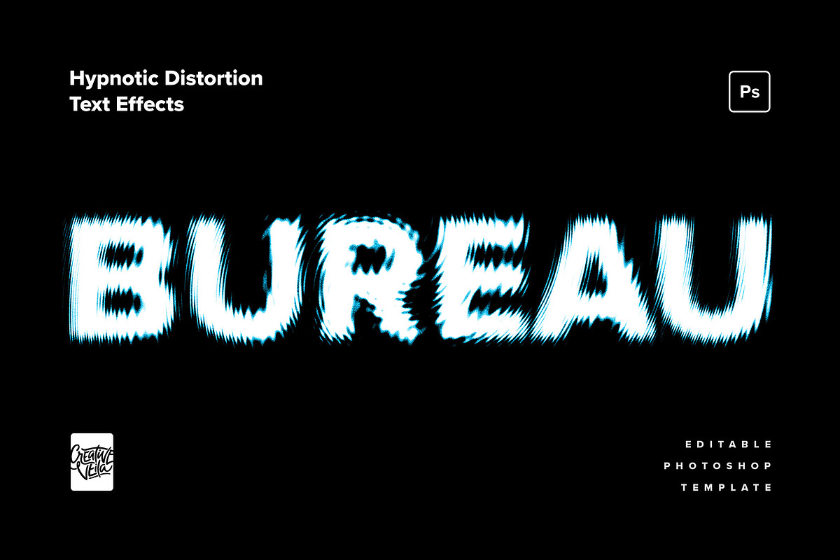 Hypnotic Distortion Text Effects, a Layer Style Add-On by Creative Veila (Photo 5 of 8)