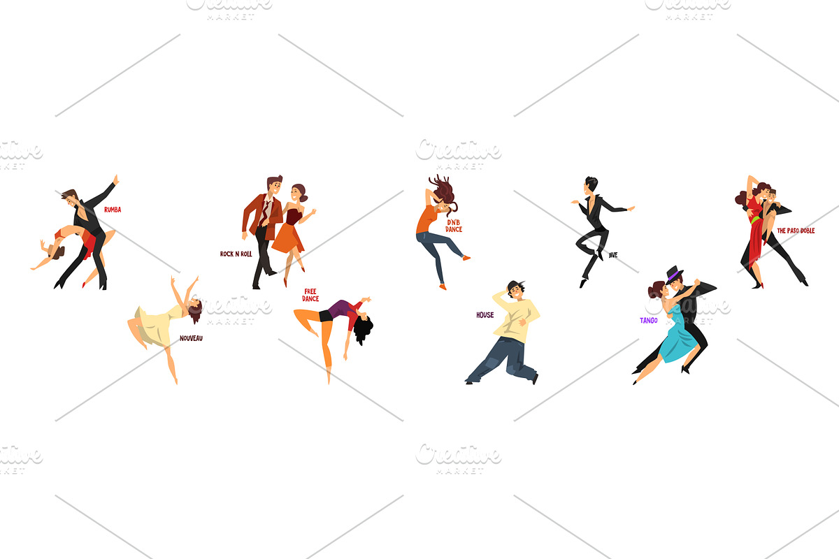 Dancing People Character Performing, a Person Illustration by TopVectors
