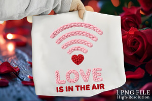 Valentine Love Wifi PNG, Valentine, an Illustration by Canvas Craft