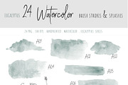 Watercolor Brush Texture｜Eucalyptus, a Texture Graphic by Sahar Heumesser (Thumbnail 5 of 5)