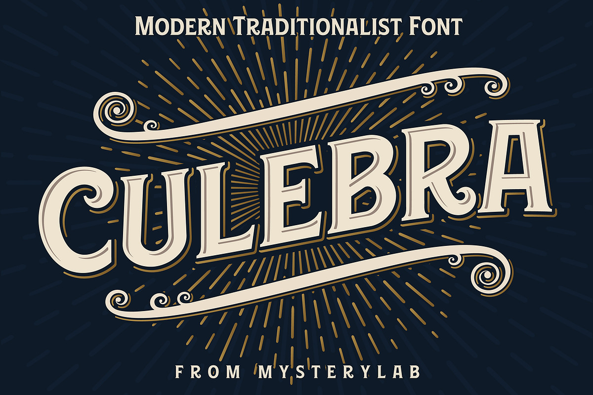 Culebra Font, a Serif Font by Mysterylab Designs (Photo 1 of 8)