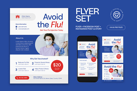 Avoid The Flu Flyer