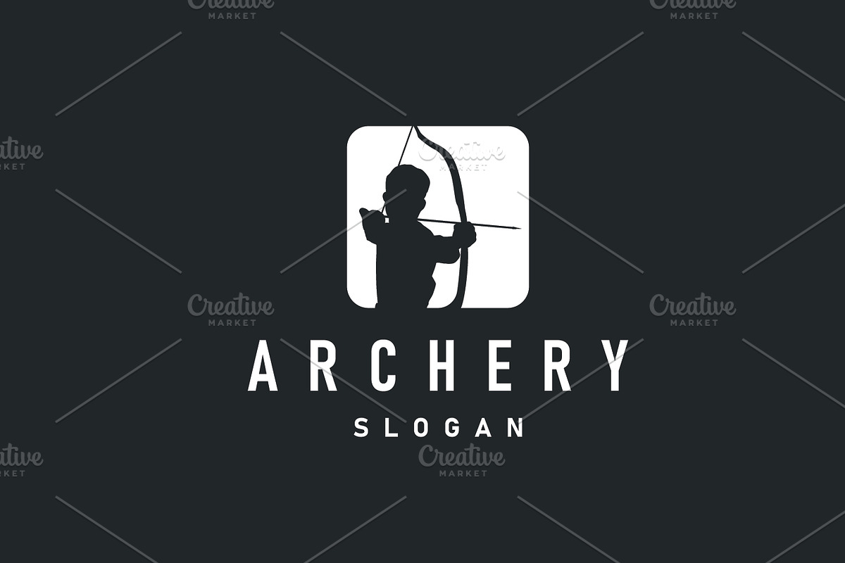 simple archer logo design simple, a Branding & Logo Template by Maylianaw28