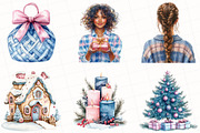 Cozy Winter Cottage Clipart, an Illustration by OK Design (Thumbnail 4 of 5)