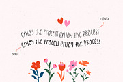 Quirky Handwritten Font Cute Flowers, a Handwritten Font by Kaya Fonts (Thumbnail 10 of 32)