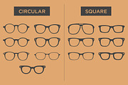 Eyeglass Frames - 37 Vectors, an Icon by Little Pixel Shop (Thumbnail 3 of 4)