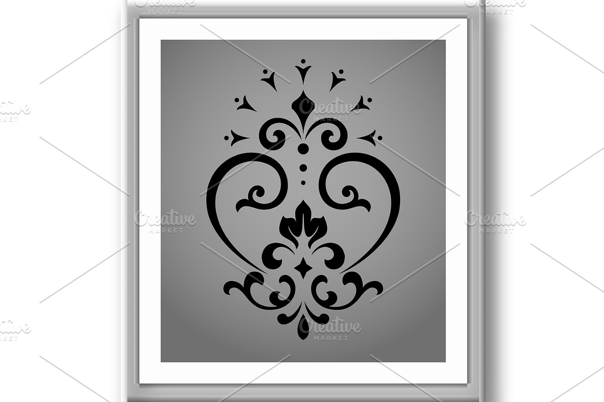 Damask graphic ornament. Floral, a Pattern Graphic by RODINA (Photo 3 of 3)