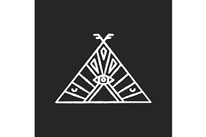 Native American Chief Teepee Icon