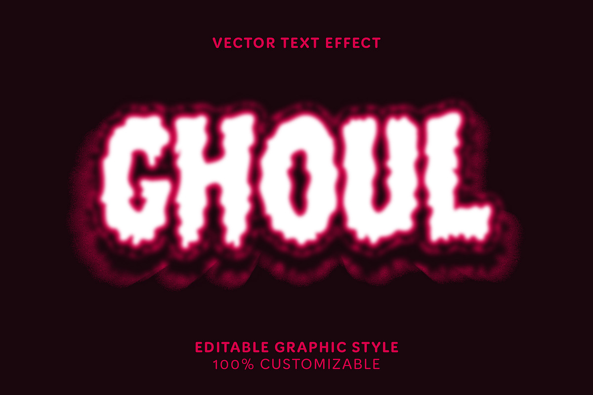 Glowing Horror Text Effect