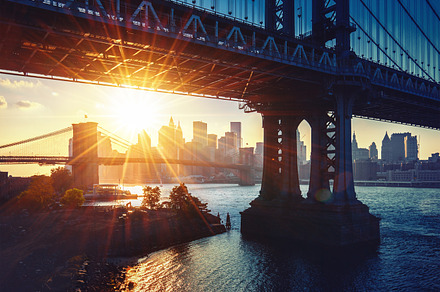 Manhattan bridge featuring amazing, america, and architecture