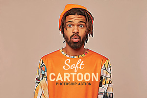 Soft Cartoon Photoshop Action