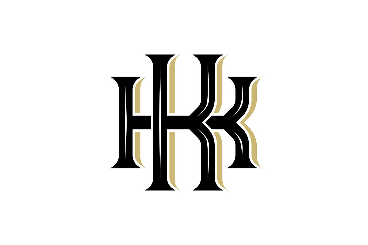 Initial Letter KK Logo