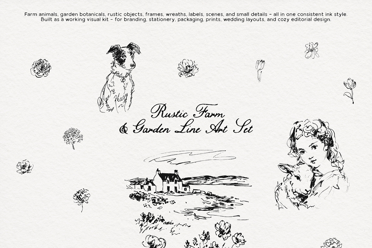 Under the Cottage Roof: Line Art, an Animal Illustration by Purple (Photo 15 of 16)
