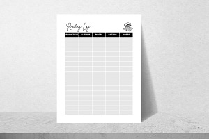 Reading Log Printable