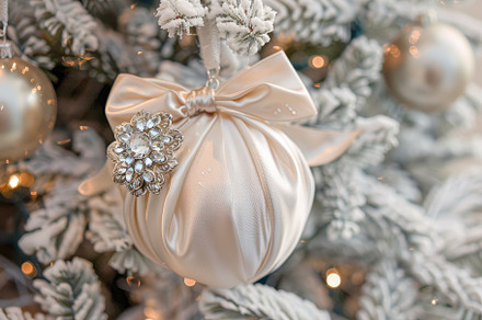 Detailed view of a Christmas tree ad, a Photo by Iftikhar Alam