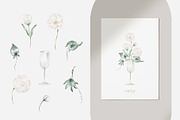 White flowers and tropical leaves, an Illustration by astelenadesign (Thumbnail 4 of 14)