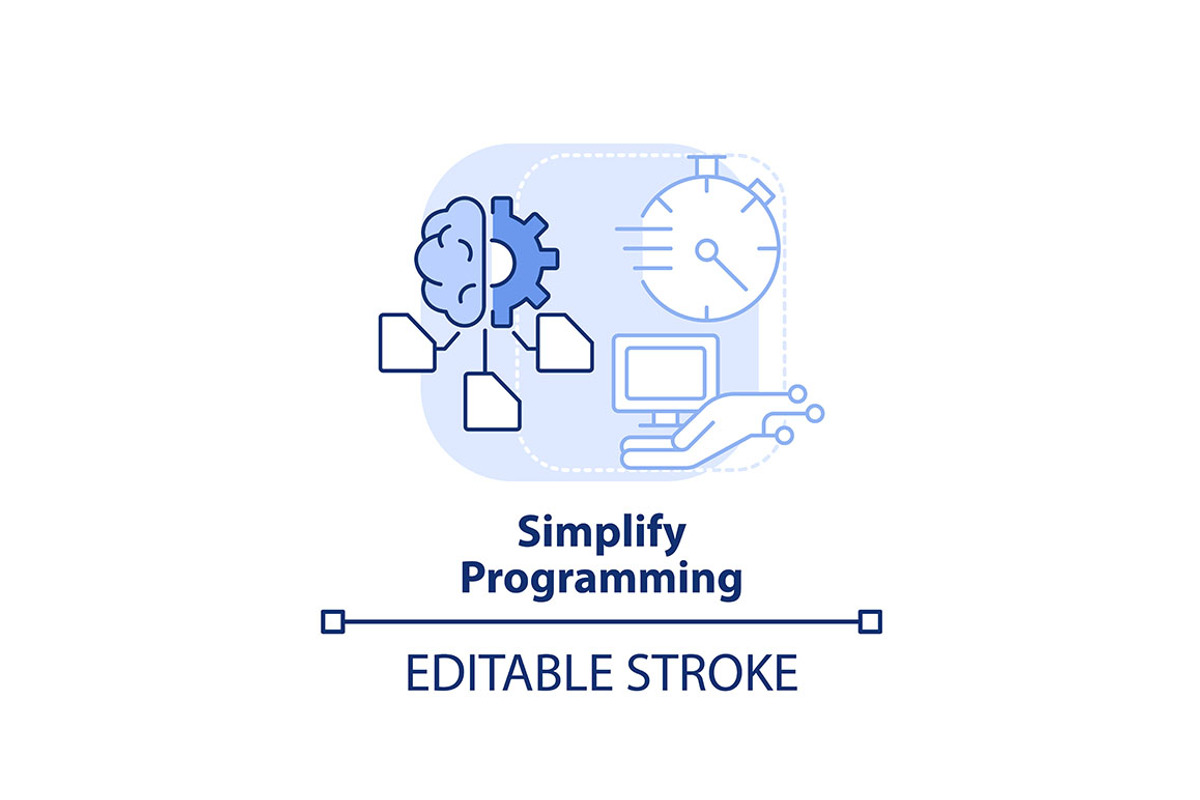Simplify programming svg icon, an Outline Icon by bsd studio | Creative ...