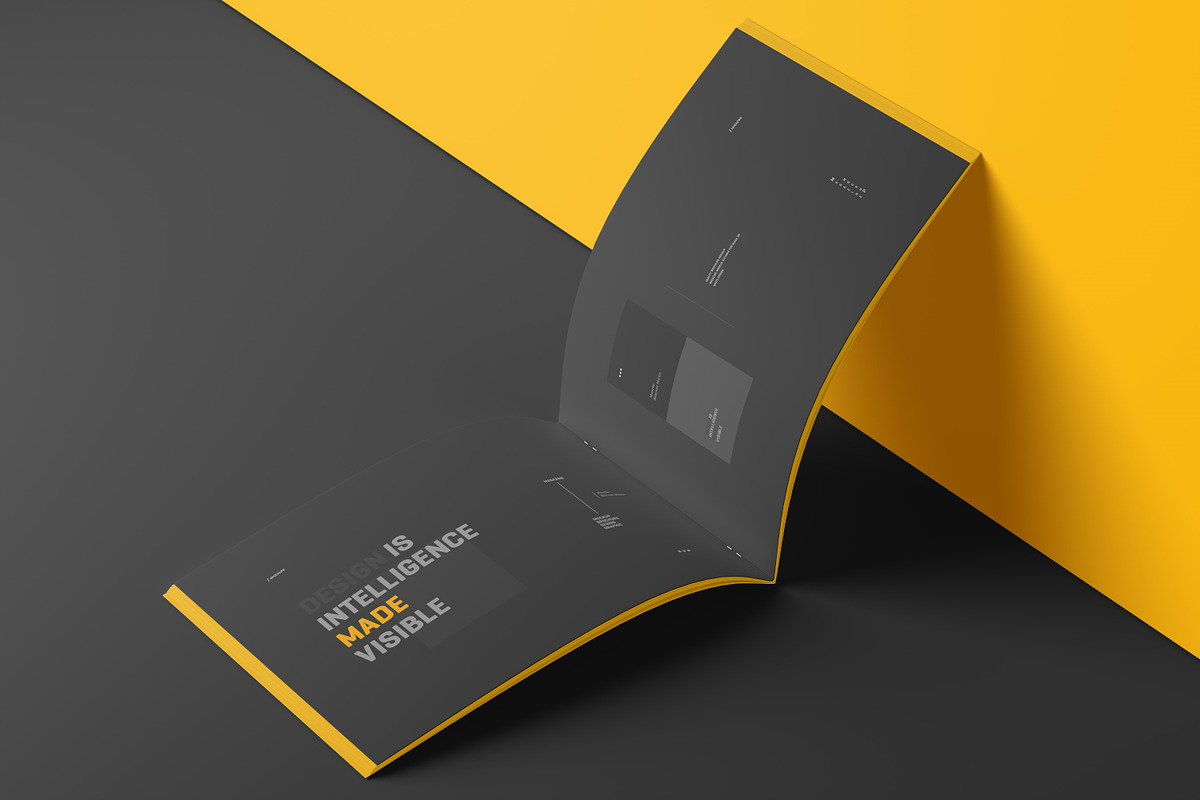 A4 Landscape Brochure Mockup Set, a Books & Magazine Mockup by Toasin ...