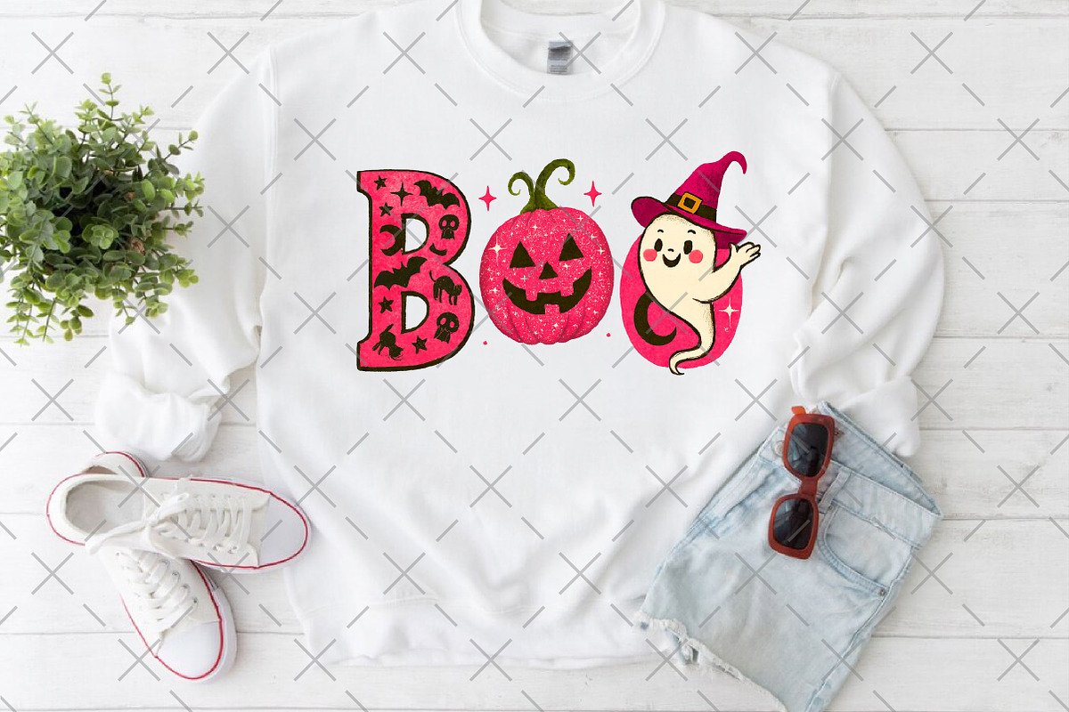 Halloween Boo PNG, an Illustration by Craft Nest (Photo 4 of 6)