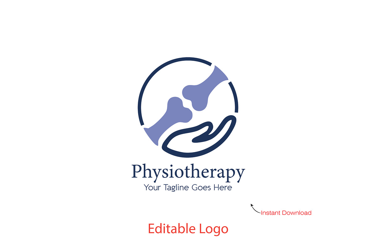 Physical Therapy Logo Template, a Branding & Logo Template by YUDesignStore (Photo 1 of 10)