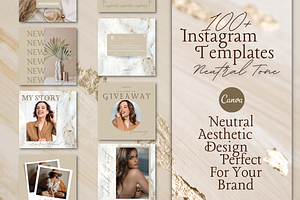 Instagram Template Blogger Neutral