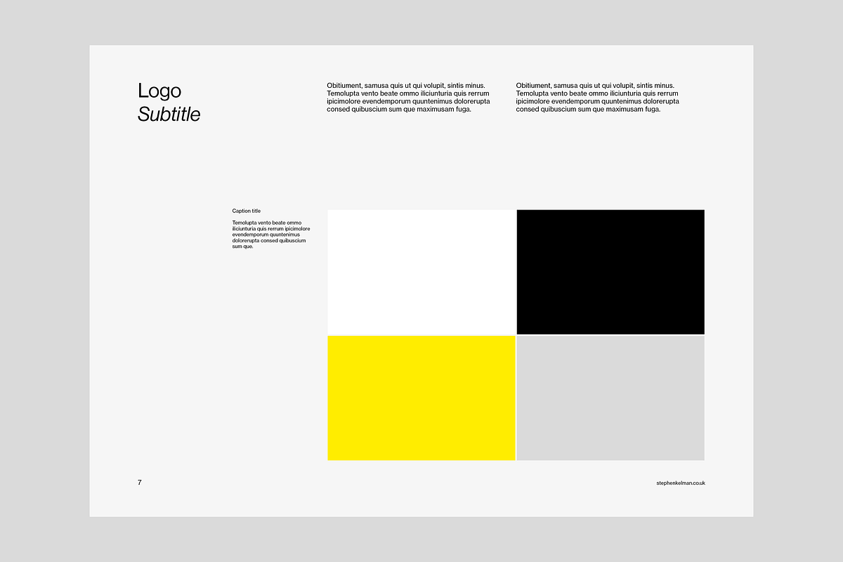 Brand Guidelines Grid System, a Presentation Template by Stephen Kelman (Photo 6 of 7)