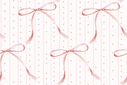 Lottie's Lace Pink Bows Set of 6, a Pattern Graphic by Amy Lynn Grover (Thumbnail 1 of 6)
