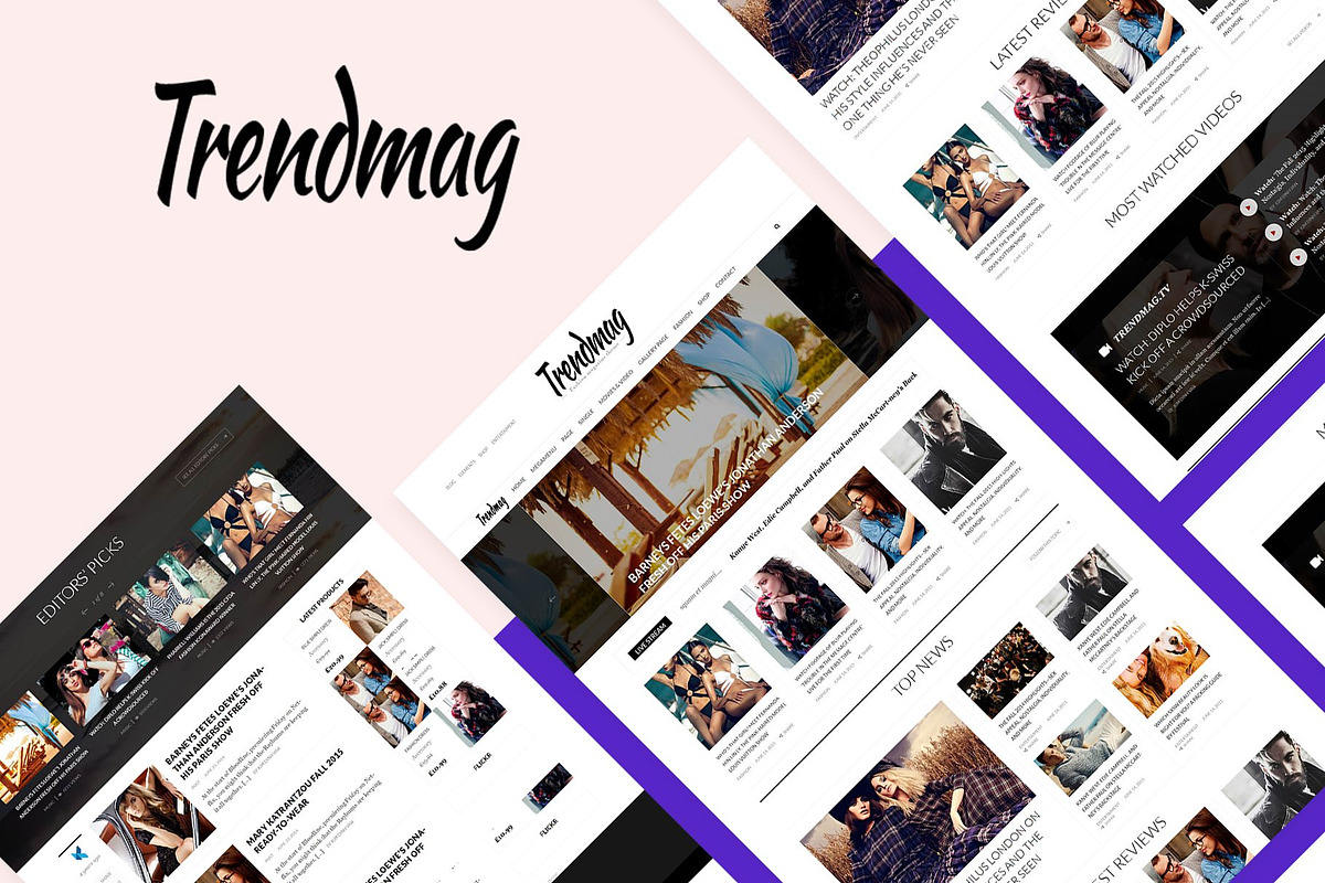 Trend Mag Modern Magazine WordPress, a WordPress Template by kopasoft (Photo 1 of 2)