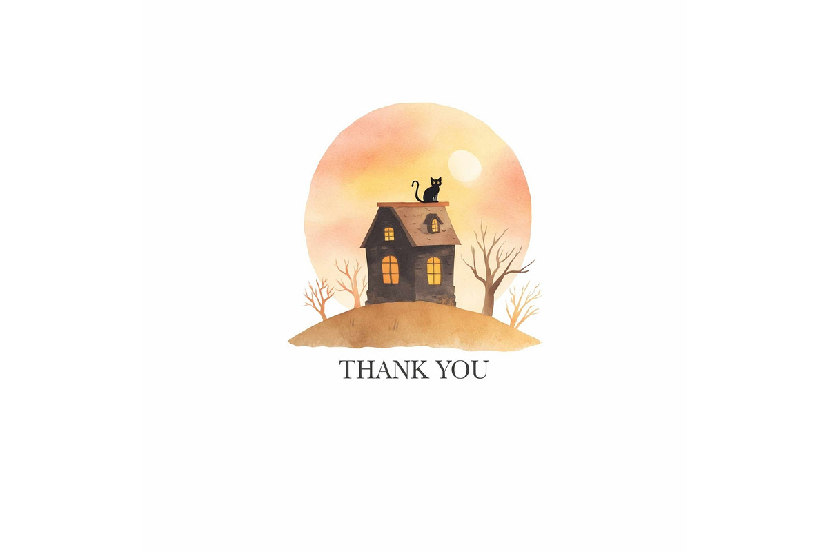 Watercolor Halloween Clipart, an Illustration by CharmClipart (Photo 8 of 8)
