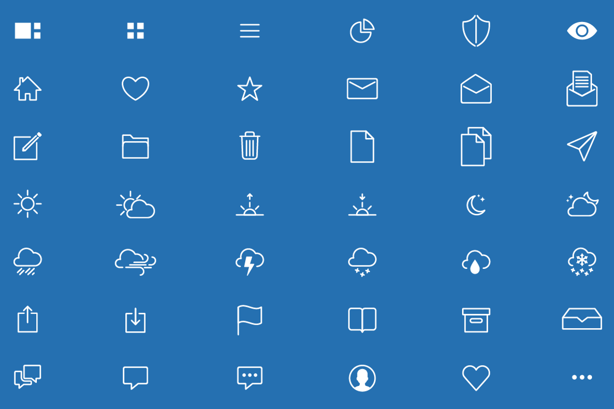 Linecons - iOS7 Style Stroke Icons, an Outline Icon by Claw Creative Co. (Photo 2 of 3)