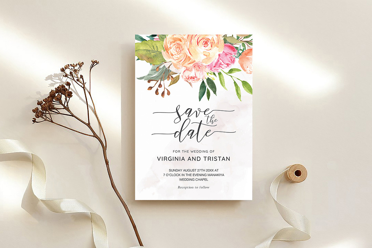 Save the Date Template, an Invitation Template by ShineOnWedding (Photo 8 of 13)