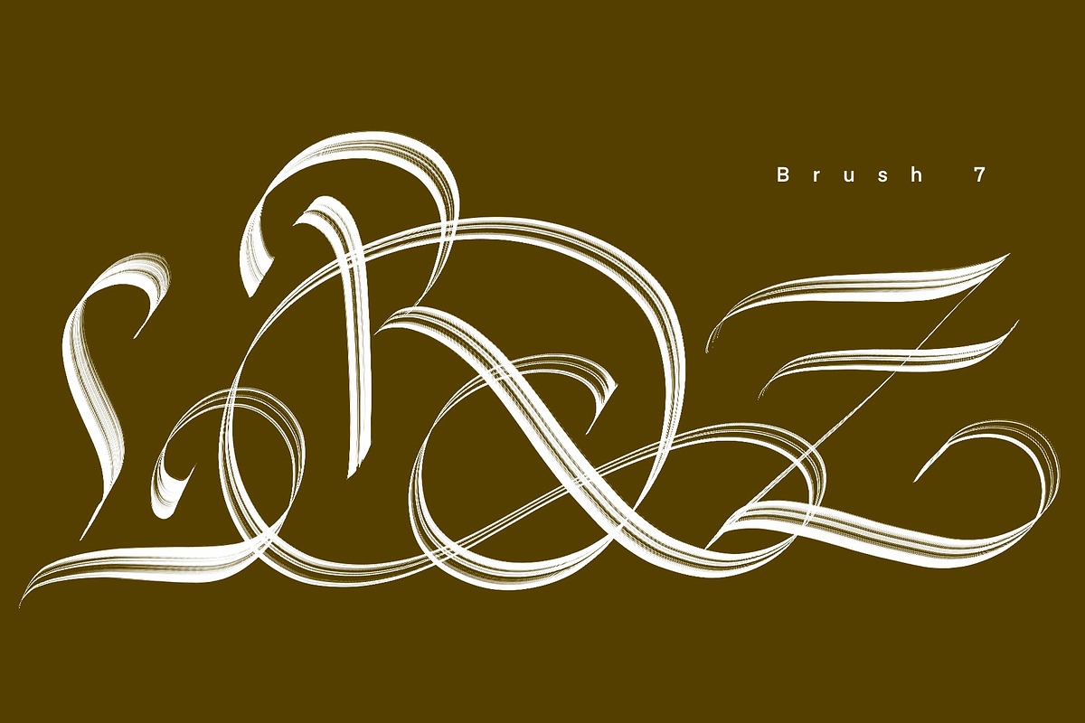 CalligraphyMasters Procreate Brushes, a Brush Add-On by the Fontmaker (Photo 23 of 38)