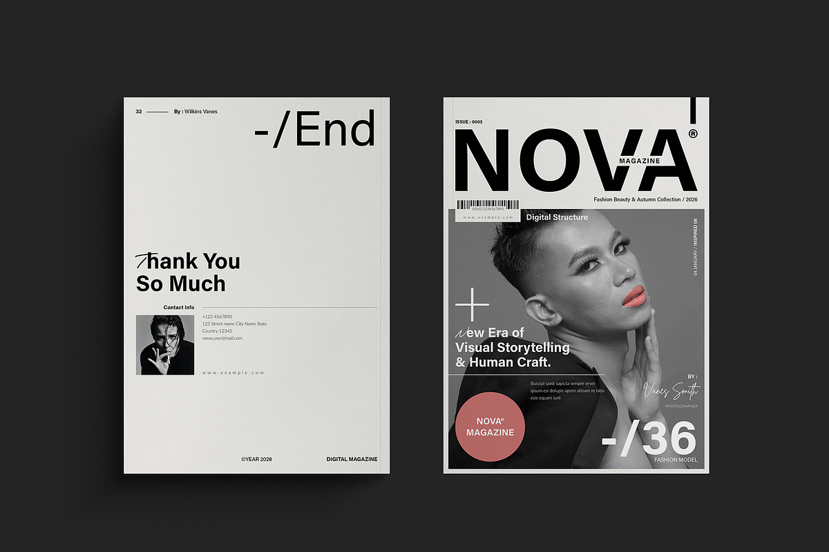 NOVA | Magazine & Book Layout, a Magazine Template by TemplateFolio-Shop (Photo 12 of 15)