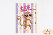 See... Monkey Summer PNG, an Illustration by Daily.Designs (Thumbnail 1 of 6)