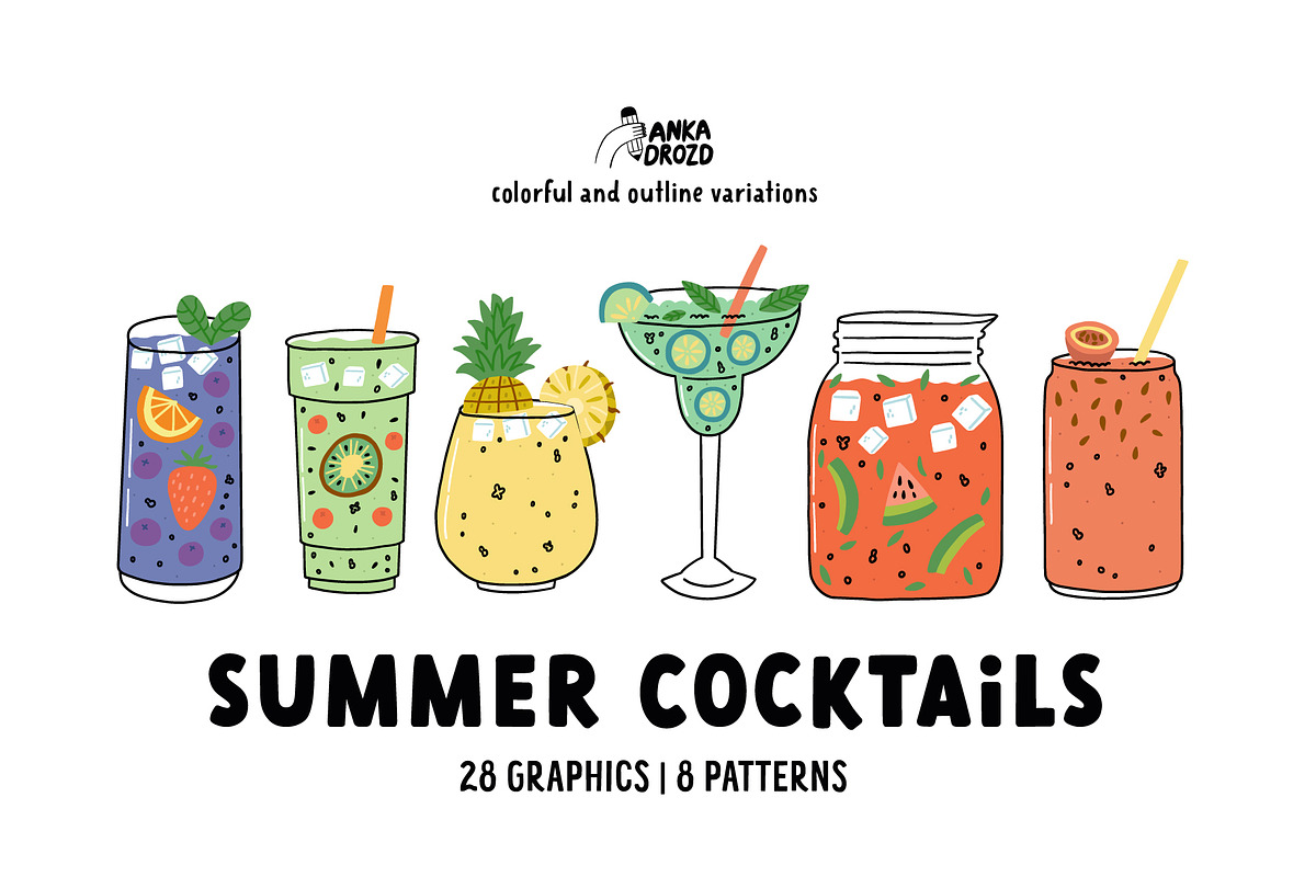 Summer Cocktails, an Object Graphic by AnkaDrozd (Photo 1 of 7)