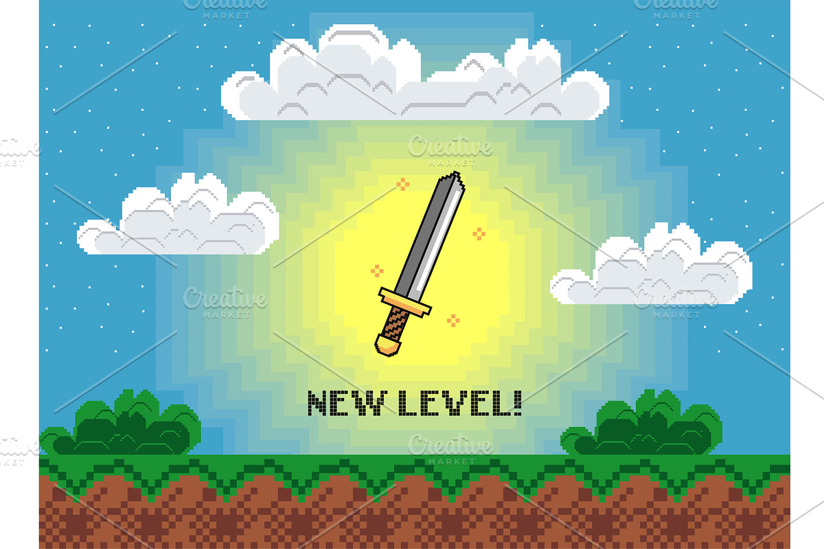 new levels video game, an Object Illustration by studiogstock