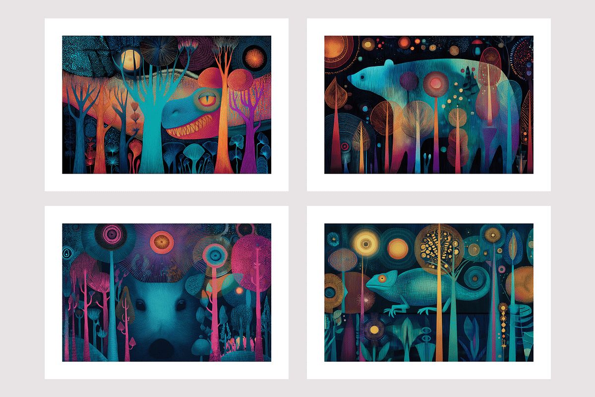 Enod. Enchanted Forest Animal Spirit, an Animal Illustration by milatovar (Photo 3 of 19)