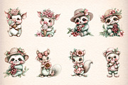 whimsical summer animals clipart, an Illustration by GatewayDesign (Thumbnail 2 of 9)
