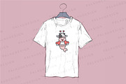 Cute Kawaii Cow Mermaid Character, an Animal Illustration by Palau (Thumbnail 2 of 12)