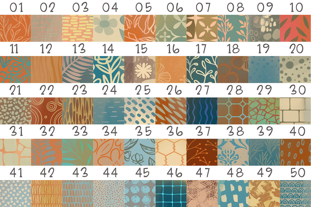 2 Color Procreate Pattern Brushes, a Brush Add-On by DeloresArt (Photo 6 of 10)