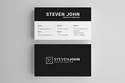 Black Minimal Business Card, a Business Card Template by Shahjhan (Thumbnail 1 of 3)