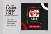 Black Friday Sale Post Design, a Social Media Template by designsprout (Thumbnail 1 of 2)